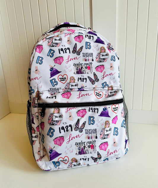 Swiftie Collage BackPack - White 