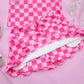 Scalloped Tank Set- Pop of Pink