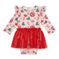 Disco Christmas Long Sleeve Tutu Bodysuit Baby Holiday