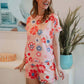 Flower Power Women's Loungewear Pajama Set
