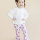 Christmas Candy Cane Kids & Baby Flare Pants | Pink