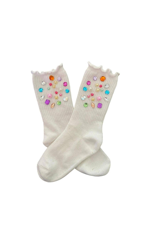 Multi-colored Gem High Socks