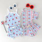 4th of July Shorts Set | Cherries & Stripes