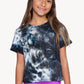 Simply Soft Short Sleeve Easy Tee - Black White Tie Dye