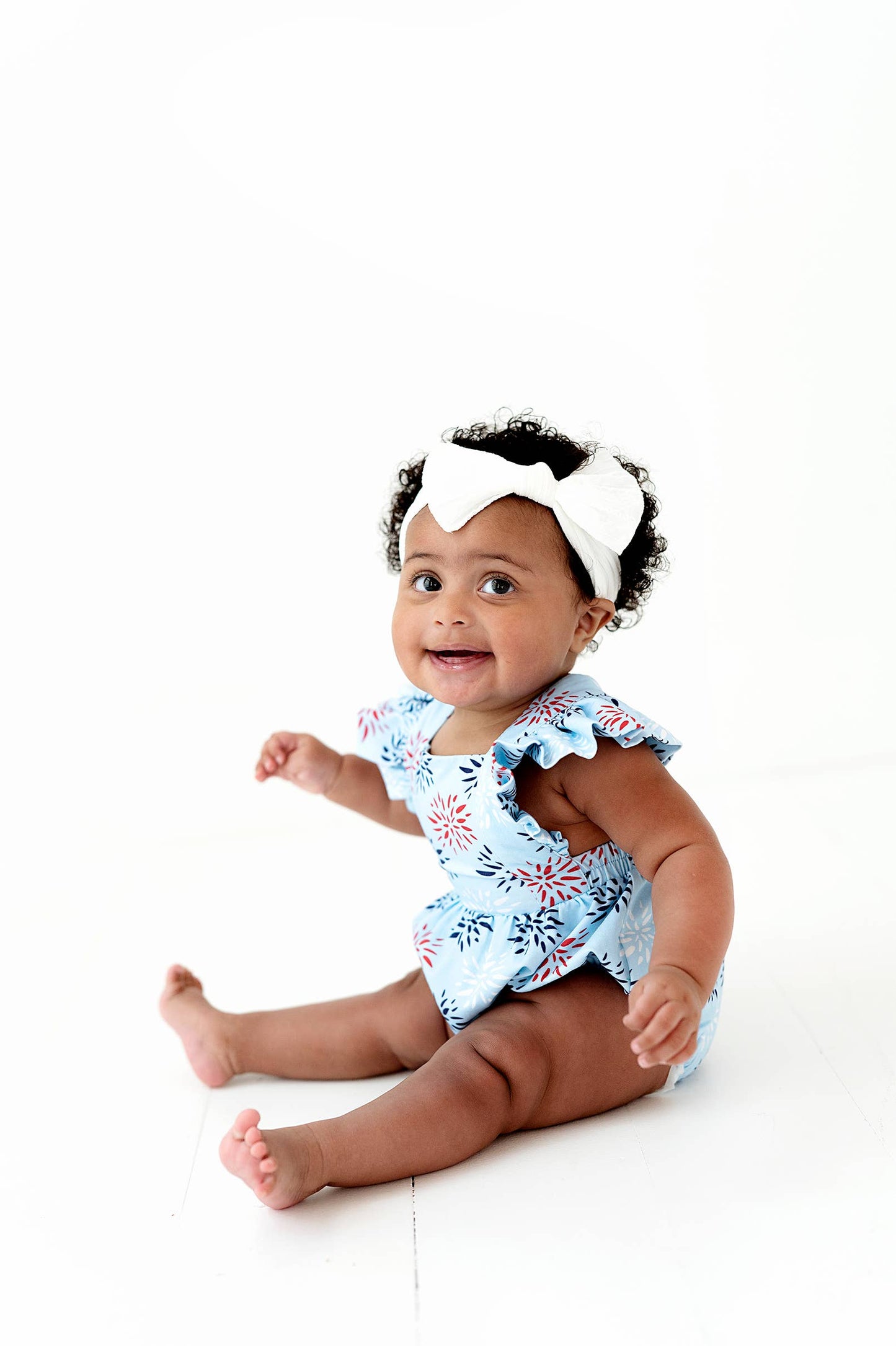 Emmy Romper in Firework | Baby Bubble | 4th of July