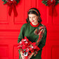 BC Green Holiday Plaid Bow Sweatshirt PRE-ORDER (Est Ship 11/21)