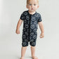 Baby Bamboo Shorty Romper | Electric Smiley