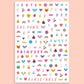 Girl Kids Nail Stickers, Bday Favors, Activity, Accessory