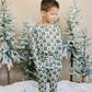 Checkered Christmas Trees Organic Cotton Set Kids Clothes