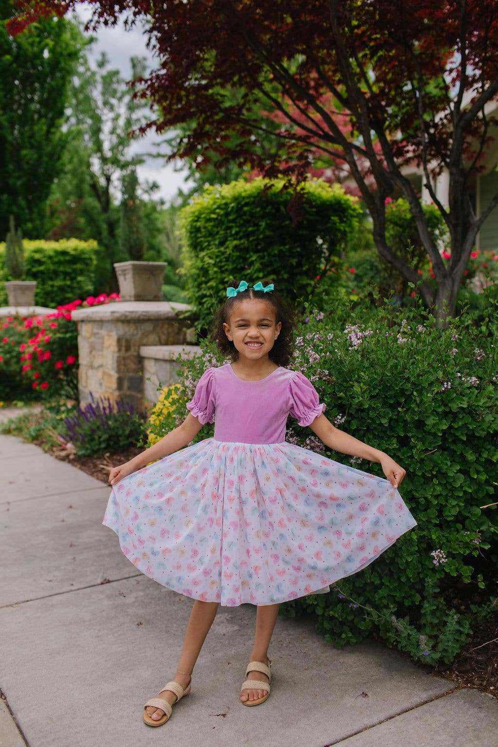 Rose Dress in Candy Hearts