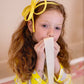 Orchid Butterfly Bow Headband - Ivory