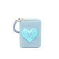 Sequin Heart Spiral Strap Wallet for Kids