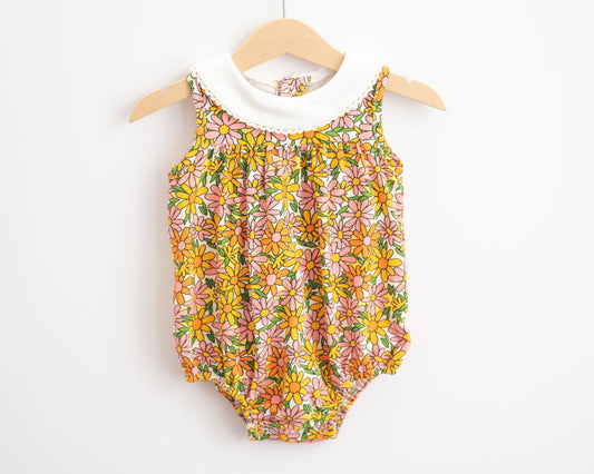 Summer Daisy Baby Girl Romper