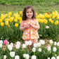 Summer Vintage Floral Two Piece Set for Baby Girls Clothes