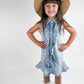 Ruffle Gem Denim