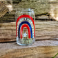 Patriotic Beer Can Glass, America Beer Glass, 4th of July