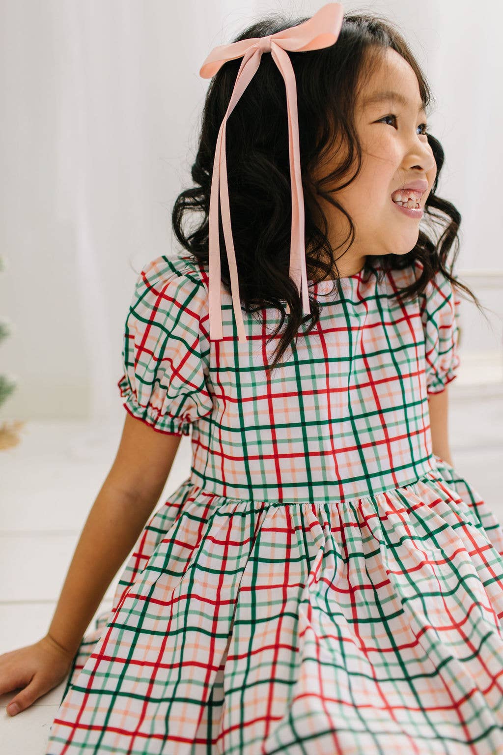 Holiday plaid dress