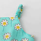 Blue dress with smiling daises