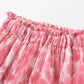 Printed skirt with rubber waist