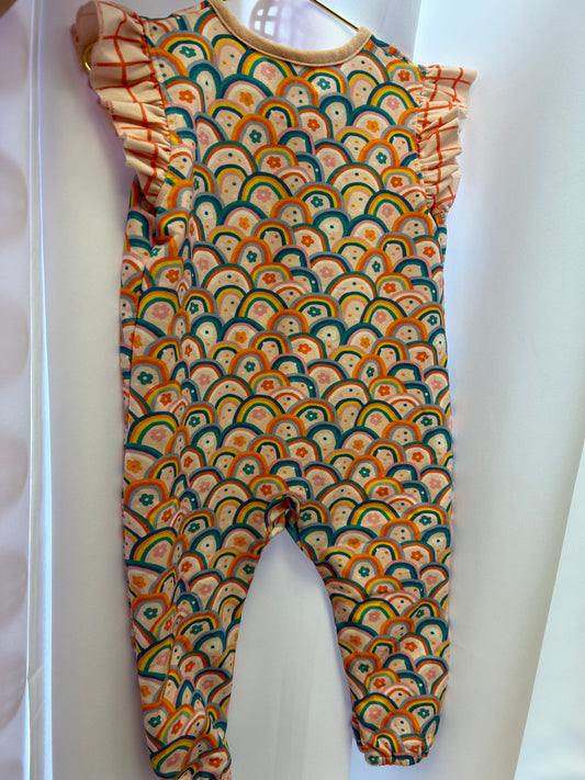 Ada Layette Rainbow Jumpsuit Double