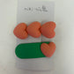 Miki Miette Puffy Heart Hair Clip Peach
