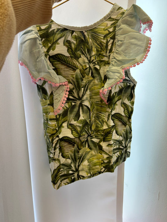 Miki Miette Palm Print Top