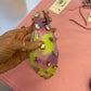 Three Wildflower Designs Green & Purple Ombre Headband