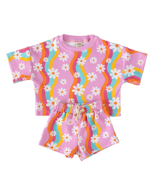 Baby & Kids Shorts Set | Groovy Daisy