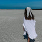 White Poncho White Petals