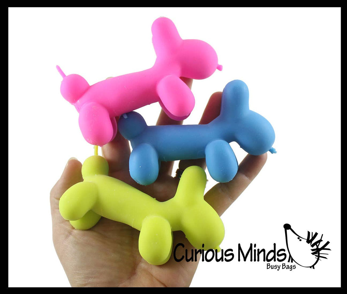 1 Scented Balloon Dog Crunchy Sand Filled Stress Ball - Cute