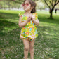 Sixties Summer Floral Pinafore Baby Romper - Baby Clothes