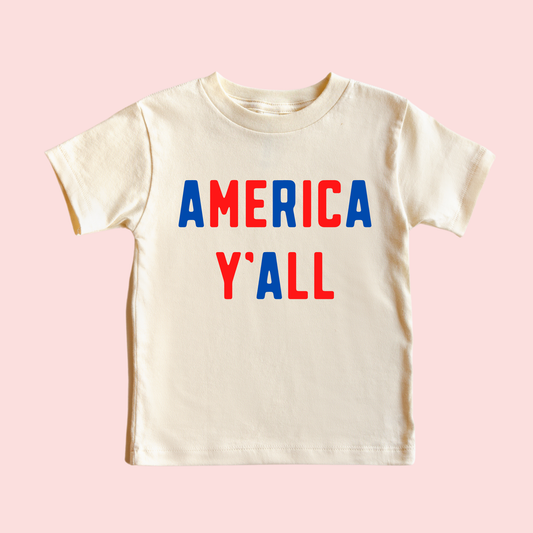 America Y'all Toddler and Youth 4th of July Shirt