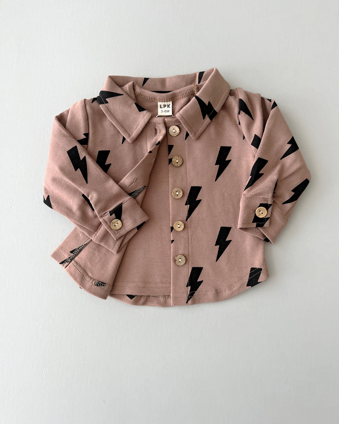 Baby & Kids Fall Clothing Cotton Shacket | Mocha Bolts