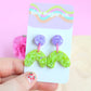 Spring Seedlings Resin Drop Earrings