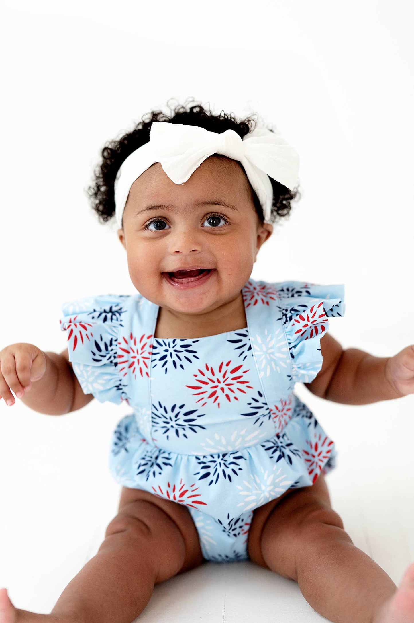 Emmy Romper in Firework | Baby Bubble | 4th of July