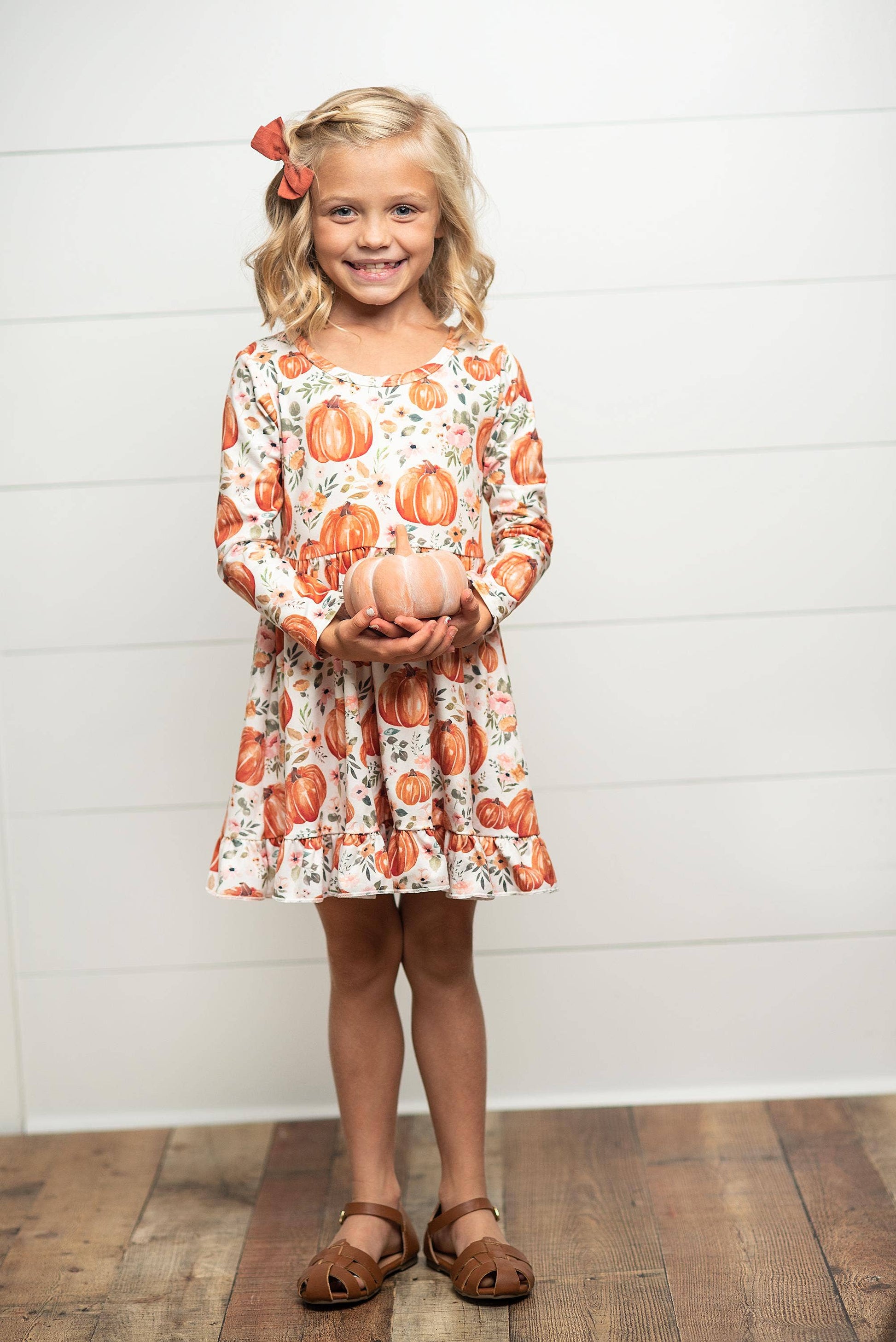 fall twirl dress Egg-cellent Twirl Dress for Girls