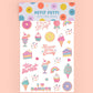 Candy Foil Kids Temporary Tattoos, Birthday Party Favor