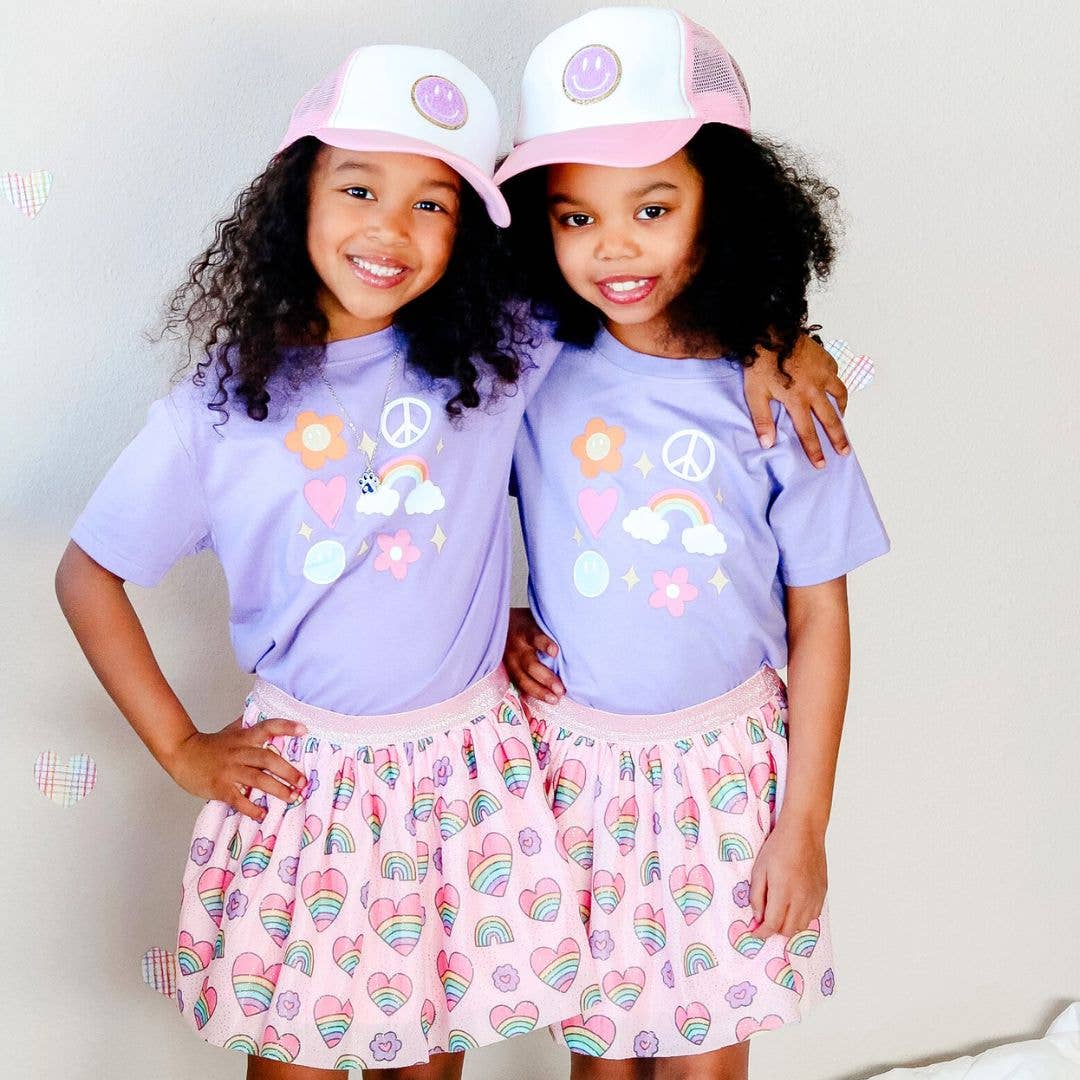 Happy Doodle Short Sleeve T-Shirt - Kids Spring Tee
