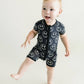 Baby Bamboo Shorty Romper | Electric Smiley