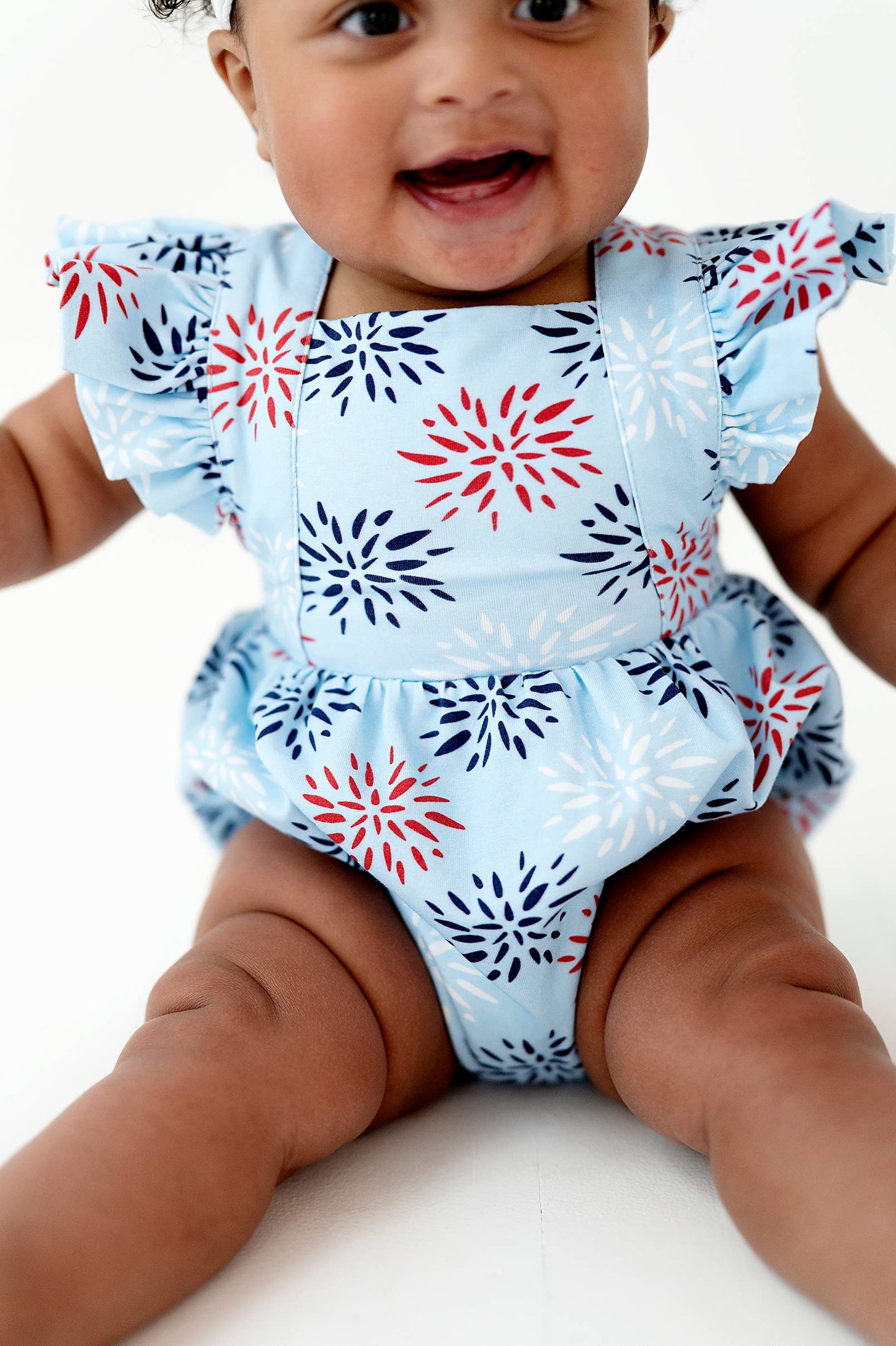 Emmy Romper in Firework | Baby Bubble | 4th of July