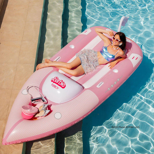 Barbie™ The Movie x FUNBOY Speed Boat Pool Float