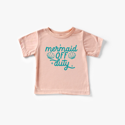 Mermaid Off Duty Toddler and Youth Beach Summer Shirt