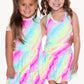 Racerback Tank & Shirred Waist Skort - Rainbow Sherbet Batik