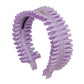 Pleated Palm Headband - Light Orchid Lilac