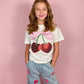 Cherry and Bow Patched Top