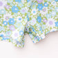Blue & Green Flower Power Summer Romper Baby Toddler Girl