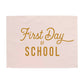 {Pink & Gold} First Day of School Banner