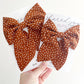 Fall Polka Dot Hair Bows