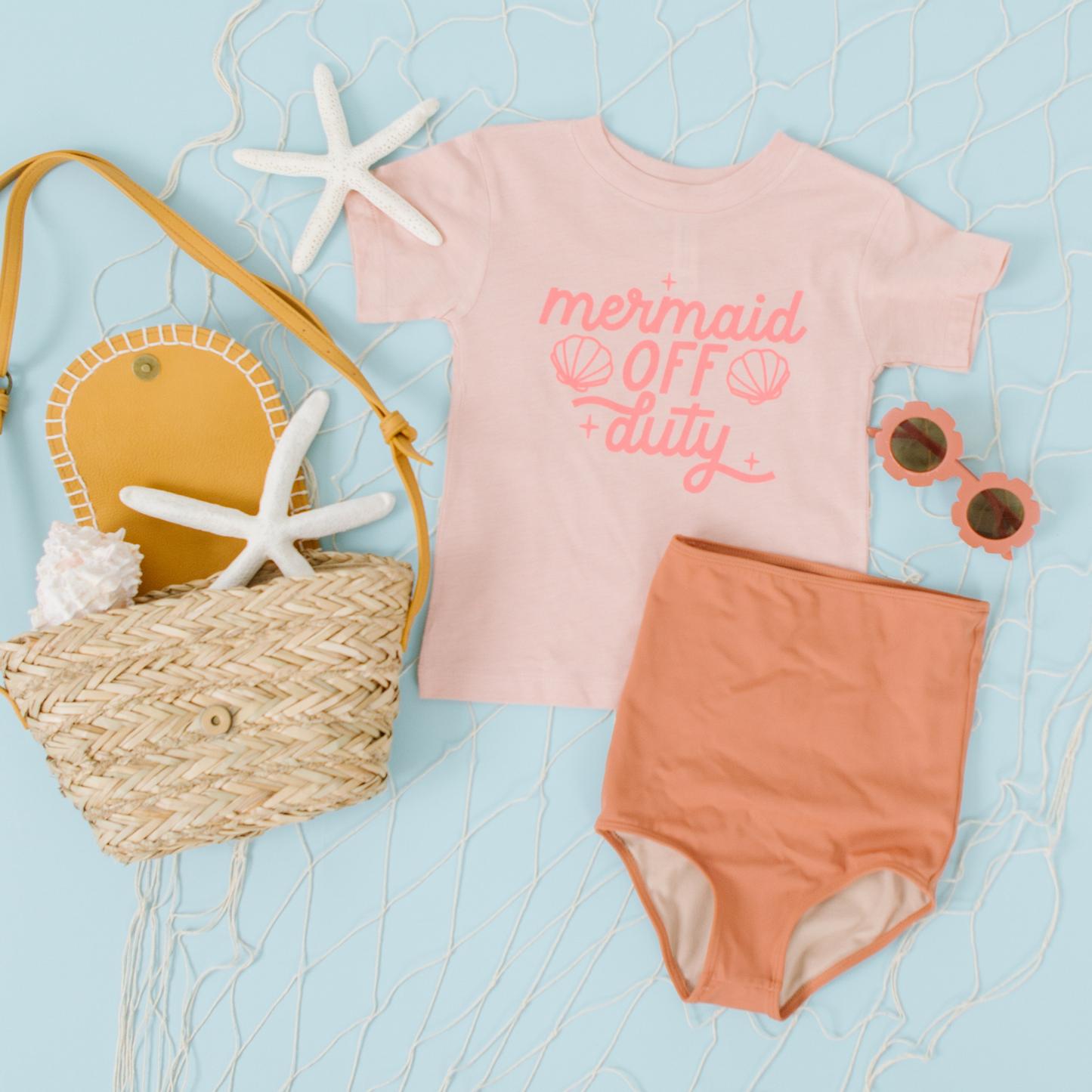 Mermaid Off Duty Toddler and Youth Beach Summer Shirt