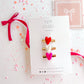 Red, White & Hot Pink Felt Heart Clip Set